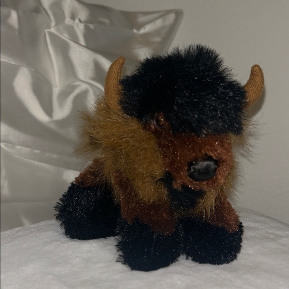 Vintage 1988 Plush Buffalo Brown Bison Stuffed Animal collectibleToy EUC - Picture 5 of 11